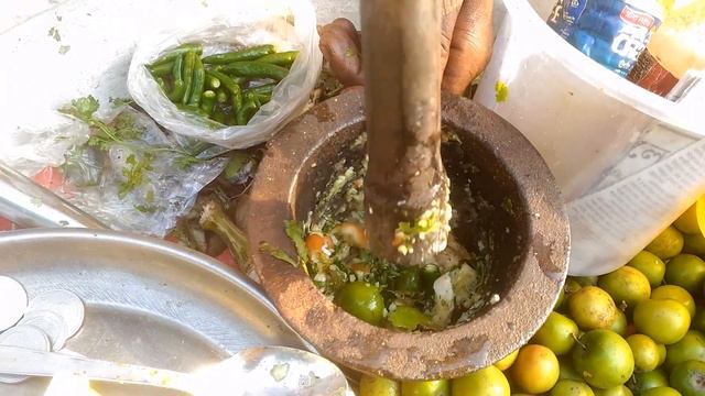 Eating Show Bengali Street Food Green Banana Boroi Recipe @ Tk 20 Kacha Kola Vorta Spicy Mix Fruits смотреть онлайн