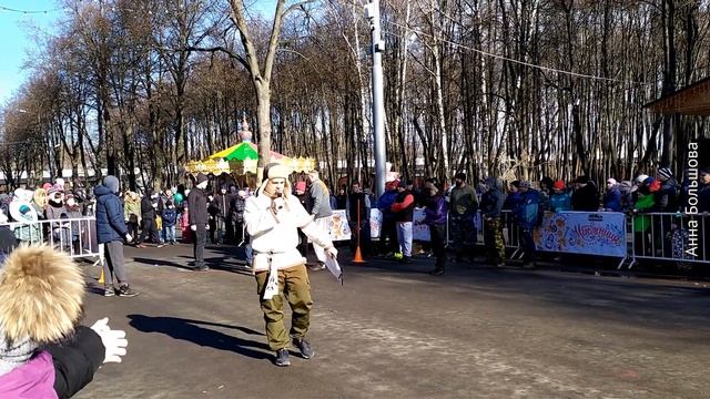 Праздник Масленица. Проводы зимы в Рязани. Народные гуляния. Лесопарк часть 1 смотреть онлайн