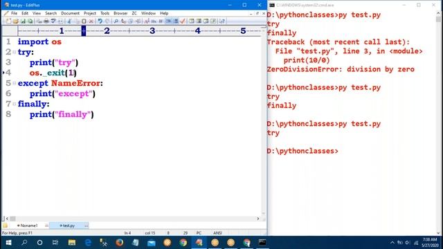 Python Tutorials || Python Online Training || Exception Handling Part - 1 || By Mahesh смотреть онлайн