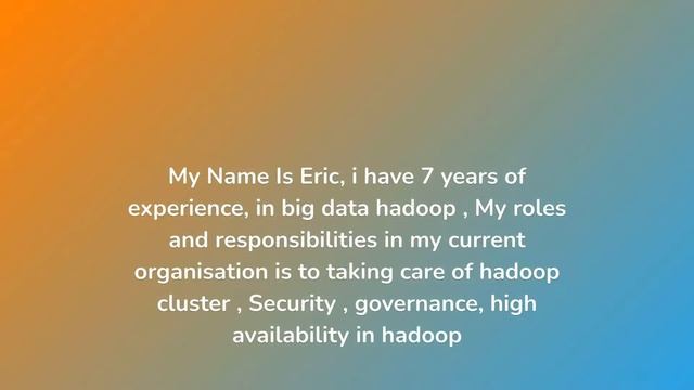 hadoop admin interview questions and answers смотреть онлайн