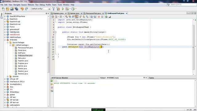 Chraiti Hachem :Formation sur JAVA SWING: 20 GridLayout смотреть онлайн