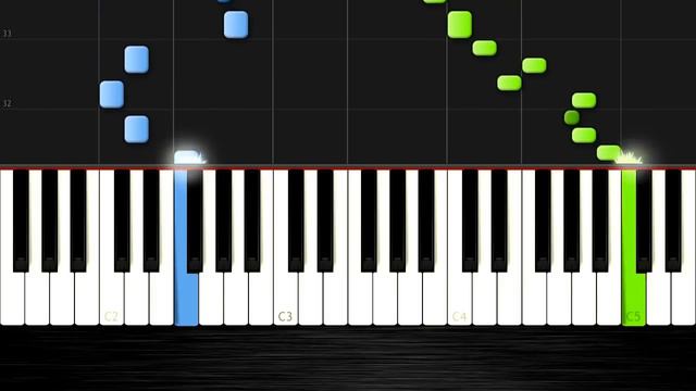 Mozart - Turkish March (Rondo Alla Turca) EASY Piano Cover/Tutorial by PlutaX - Synthesia смотреть онлайн