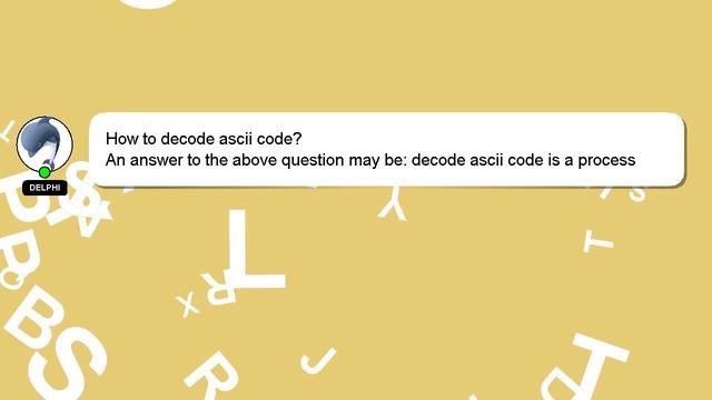 How to decode ascii code? смотреть онлайн