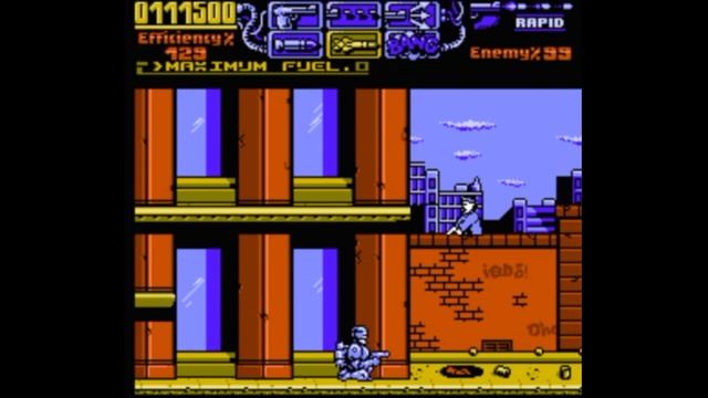 Dendy (Famicom,Nintendo,Nes) 8-bit Robocop 3 part Stage 3