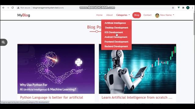 Blog Management System ( Php/Laravel & Ajax ) смотреть онлайн