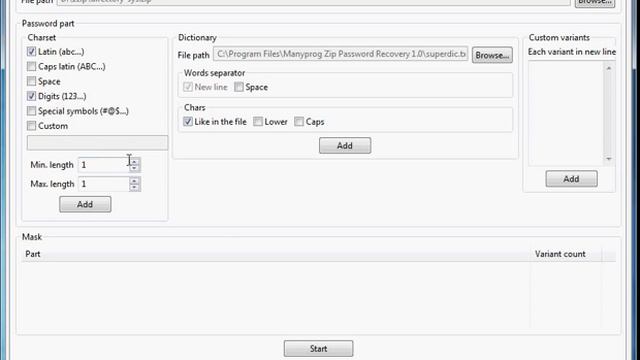 Zip password recovery смотреть онлайн