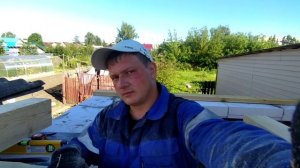МОНТИРУЮ ОДНОСКАТНУЮ КРЫШУ НА ГАРАЖЕ ОДИН СВОИМИ РУКАМИ