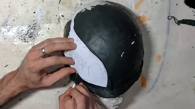 Как сделать маску ВЕНОМА из бумаги своими руками, поделки из бумаги смотреть онлайн