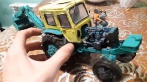 трактор ЮМЗ 6 из бумаги , обновлённый , мопед доделаный