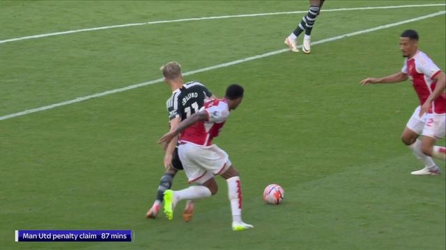 Roy Keane furious reaction to Hojlund and VAR giving Haaland penalty goal vs Man United смотреть онлайн
