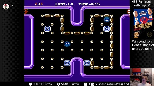 Clu Clu Land (NES) Playthrough смотреть онлайн