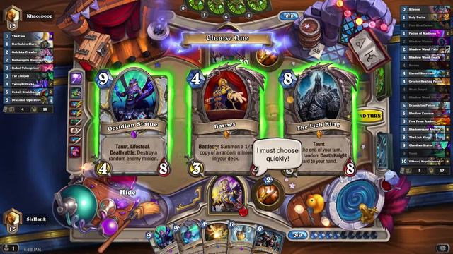 Barnes Control Priest: Never-Ending Value! - [Hearthstone: Knights of the Frozen Throne] смотреть онлайн