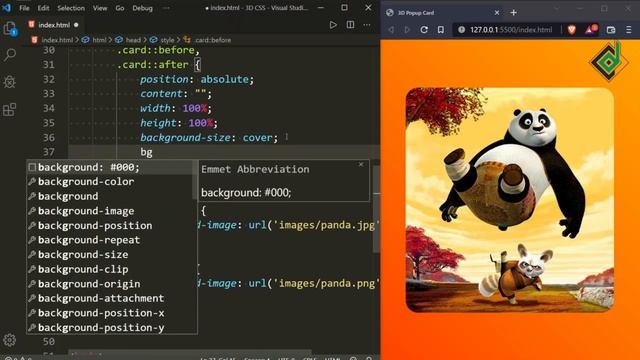 Animated 3D Card With Pure CSS | CSS 3D Animation смотреть онлайн