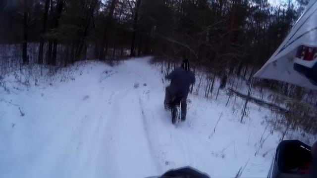 Покатушки на шипах зимой TTR250R и TTR125 №2 - Шуховская Башня смотреть онлайн