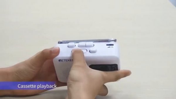Retekess TR606 Cassette Playback Radio FM/AM Portable Radio Voice Recorder