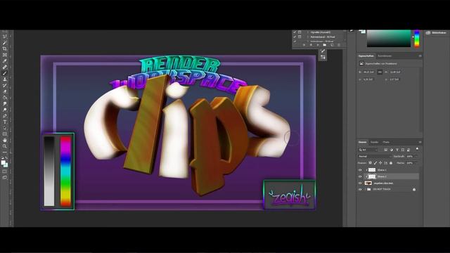 EASY 3D TEXT TUTORIAL | CINEMA4D AND PHOTOSHOP [ENGLISH] смотреть онлайн