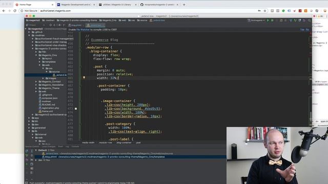 The .lib-css() mixin and Ecommerce Blog on Home Page Magento 2 Theme Development смотреть онлайн