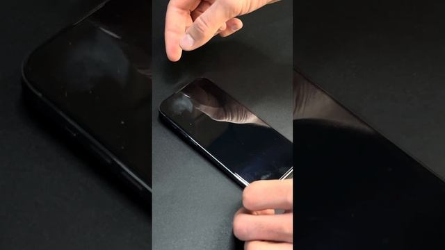 Захисне скло 9D для iPhone 15 Pro техпак (Black) смотреть онлайн