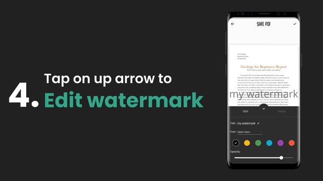 How to add Watermark to my PDF ? | SafePdf смотреть онлайн