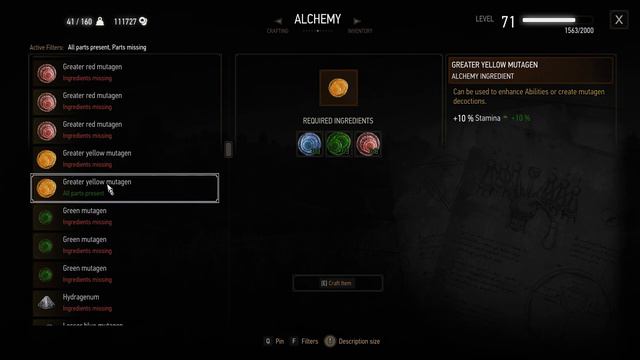 The Witcher 3, more difficult battles, Stamina Cost Combat 02 - Yellow Mutagen (Next-Gen) смотреть онлайн