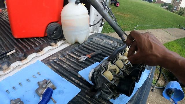 Carburetor Cleaning Cbr 600 …???with The Wild Squirrel ? смотреть онлайн