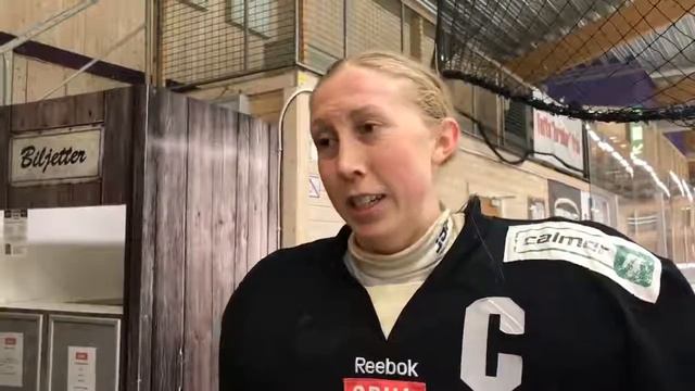 Hanna Blomqvist, efter 1-3-förlusten mot Brynäs смотреть онлайн