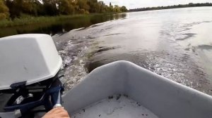 Мотор ветерок 8м на лодке спринт