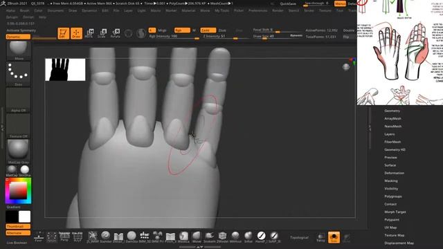 Simple and Fast - How to Sculpt Hands in ZBrush like a Boss смотреть онлайн