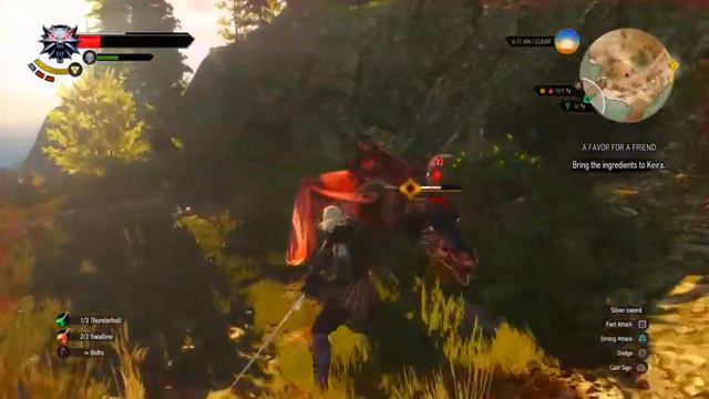 Wyvern Battle (The Witcher 3 Wild Hunt ) [PS4] смотреть онлайн
