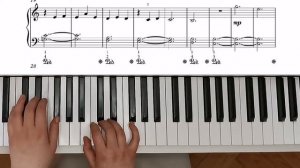 Лунный свет в обработке для начинающих - на фортепиано