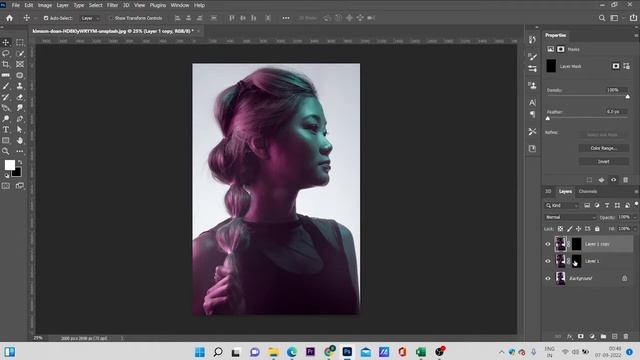 Extrude Effect in Photoshop| In 1 minute смотреть онлайн