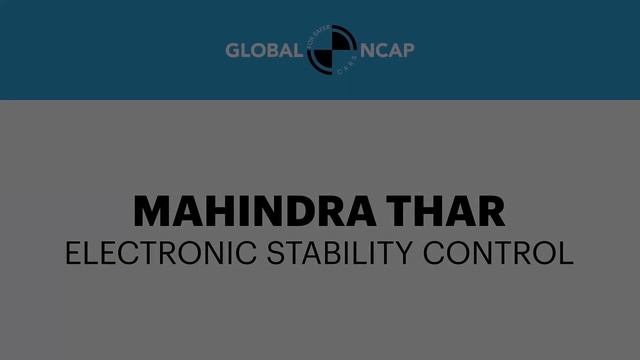 Mahindra Thar Crash Test | Mahindra Thar Global Ncap Safety Rating And Electronic Stability Control