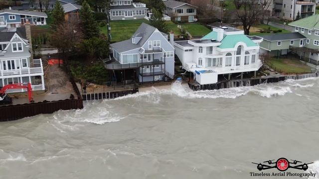 Long beach GONE Washed Away Properties Being Torn Apart 4K Drone Footage Huge Storms Must Watch смотреть онлайн