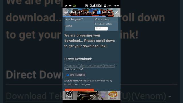 How To Download Tekken Advance On Android For Free!!
