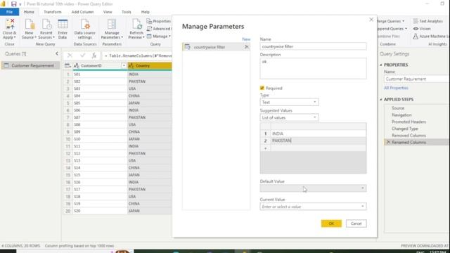 #powerbi #Manage Parameters in Power BI# (Tutorial -10) смотреть онлайн