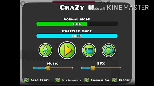 “CraZy II”(insane Demon) By DavJT. Geometry Dash [2.11] (on Ipad)