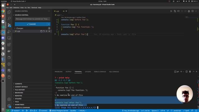 Git: select which changes to be part of the next commit смотреть онлайн