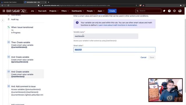 Jira Cloud Automation - Smart value variable смотреть онлайн