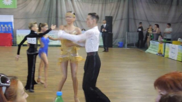 Гогуа Давид - Пахомова Алина, ча-ча-ча, 2016, Шахты смотреть онлайн