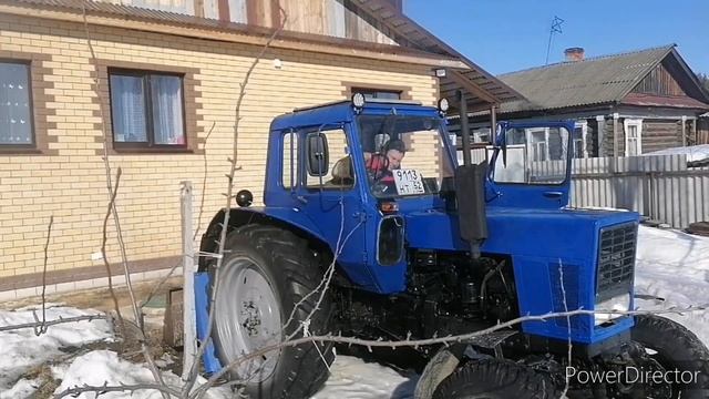 Ремонт лесного трактора, тяним ниву из снежного плена. смотреть онлайн