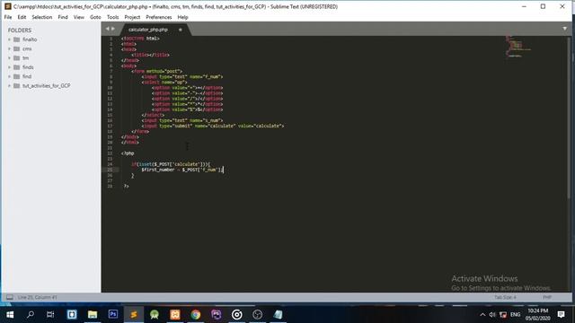 How To Simple Calculator Using - HTML and PHP смотреть онлайн
