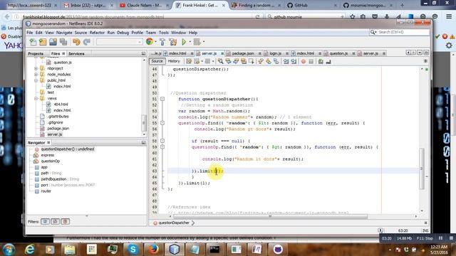 MongoDb Mongoose Get a random document смотреть онлайн