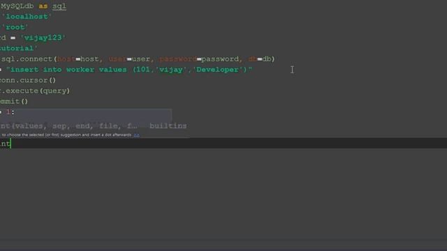#64 | Inserting Values in MySQL DataBase Using Cursor Object in Python in Tamil смотреть онлайн