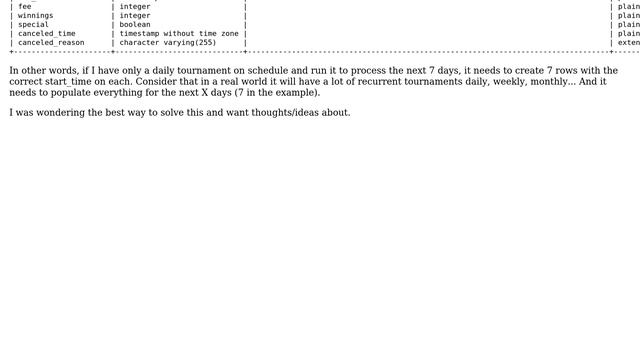 Databases: Procedure to read from crontab like table and populate another one periodically смотреть онлайн
