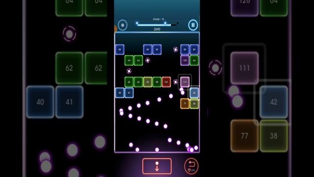 Bricks Breaker Quest - 75 level cleared, 3 stars смотреть онлайн