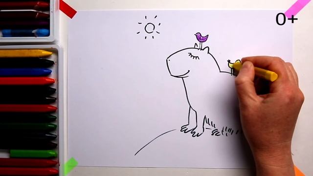 #КАПИБАРА #какнарисовать Уроки Рисования Для Детей #howtodraw #capybara #drawforchildren