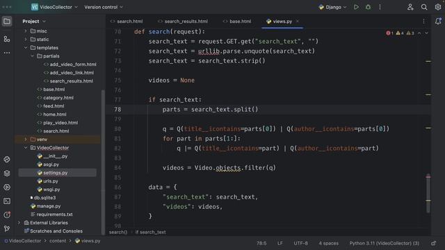 46. Update The Search View