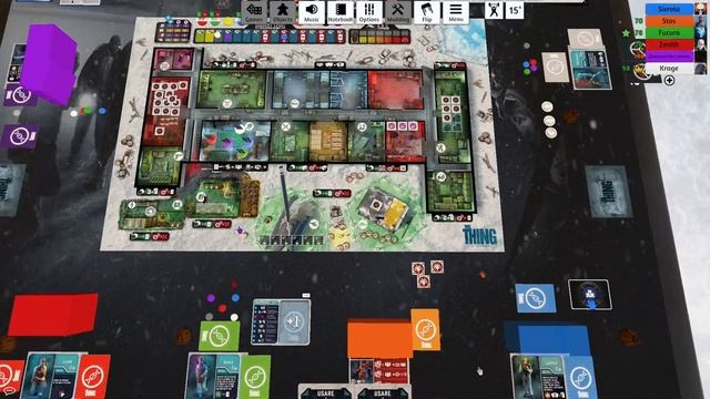 Играем в настольную игру нечто смотреть онлайн