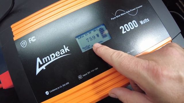 Ampeak 12v 2000w pure sine Inverter смотреть онлайн