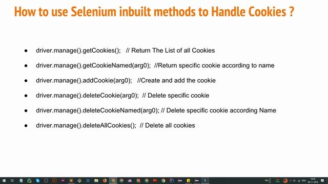 How to Handle Cookies in Selenium Webdriver ? смотреть онлайн